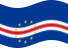 Wehende Kap Verde-Flagge statisch