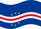 Wehende Kap Verde-Flagge statisch