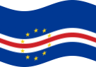 Wehende Kap Verde-Flagge statisch