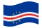 Kap Verde-Flagge wehend