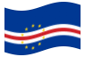 Kap Verde-Flagge wehend