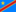 Demokratische Republik Kongo-Flagge rechteckig