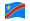 Demokratische Republik Kongo-Flagge wehend