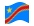 Demokratische Republik Kongo-Flagge wehend