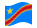 Demokratische Republik Kongo-Flagge wehend