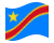 Demokratische Republik Kongo-Flagge wehend