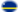 Curaçao-Flagge als ovale Vignette
