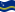 Wehende Curaçao-Flagge statisch
