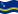 Wehende Curaçao-Flagge statisch