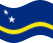 Wehende Curaçao-Flagge statisch