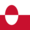 Grönland-Flagge quadratisch