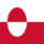 Grönland-Flagge quadratisch