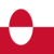 Grönland-Flagge quadratisch