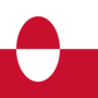 Grönland-Flagge quadratisch