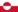 Grönland-Flagge rechteckig