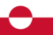 Grönland-Flagge rechteckig