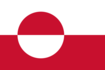 Grönland-Flagge rechteckig