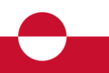 Grönland-Flagge rechteckig