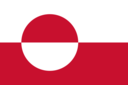Grönland-Flagge rechteckig