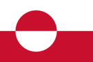 Grönland-Flagge rechteckig