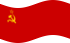 Wehende Sowjetunion-Flagge statisch