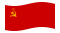 Sowjetunion-Flagge wehend