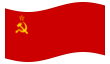Sowjetunion-Flagge wehend