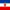 Jugoslawien-Flagge quadratisch