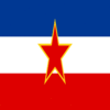 Jugoslawien-Flagge quadratisch