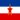 Jugoslawien-Flagge quadratisch