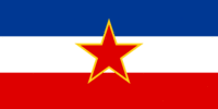Jugoslawien-Flagge rechteckig
