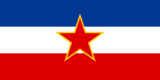 Jugoslawien-Flagge rechteckig
