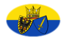 Essen-Flagge als ovale Vignette