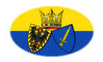Essen-Flagge als ovale Vignette