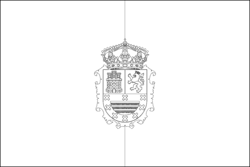 Umriss der Flagge Fuerteventura zum Ausmalen