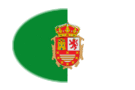 Fuerteventura-Flagge als ovale Vignette