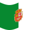 Wehende Fuerteventura-Flagge statisch