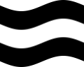 Wehende Westpreußen (Preußische Provinz)-Flagge statisch