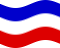 Wehende Schleswig-Holstein (Preußische Provinz)-Flagge statisch