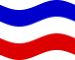 Wehende Schleswig-Holstein (Preußische Provinz)-Flagge statisch