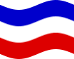 Wehende Schleswig-Holstein (Preußische Provinz)-Flagge statisch