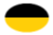 Sachsen (Preußische Provinz)-Flagge als ovale Vignette