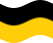 Wehende Sachsen (Preußische Provinz)-Flagge statisch