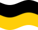 Wehende Sachsen (Preußische Provinz)-Flagge statisch