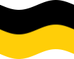 Wehende Sachsen (Preußische Provinz)-Flagge statisch