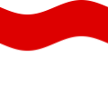Wehende Brandenburg (Preußische Provinz)-Flagge statisch